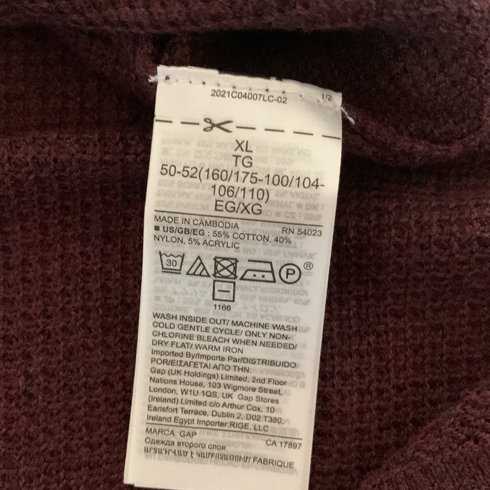 The Gap XL tunic lightweight sweater NWT - Picture 5 of 5